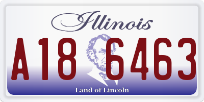 IL license plate A186463