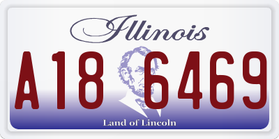 IL license plate A186469