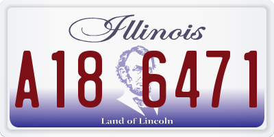 IL license plate A186471