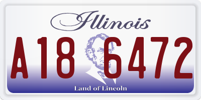 IL license plate A186472