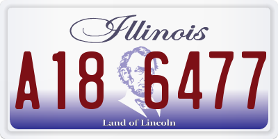 IL license plate A186477