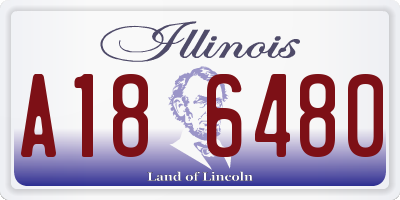 IL license plate A186480