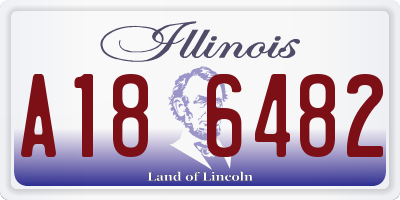 IL license plate A186482