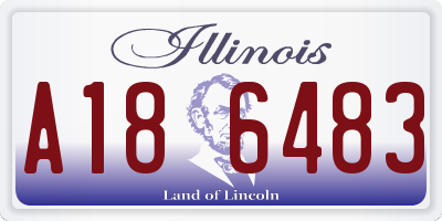 IL license plate A186483