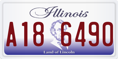 IL license plate A186490