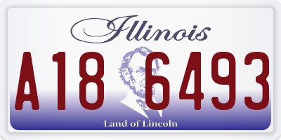 IL license plate A186493