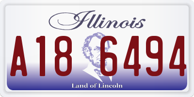 IL license plate A186494