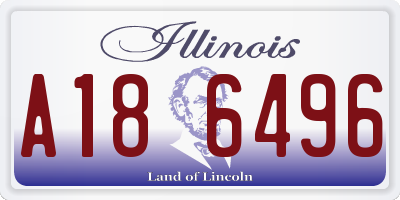 IL license plate A186496
