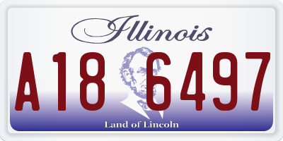 IL license plate A186497