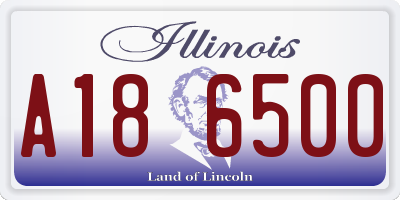 IL license plate A186500