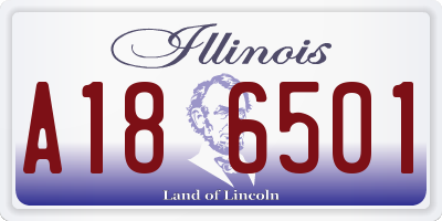 IL license plate A186501