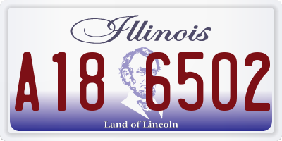 IL license plate A186502