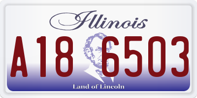 IL license plate A186503