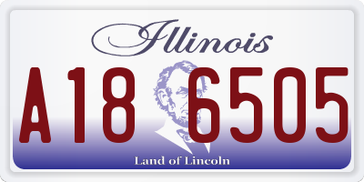 IL license plate A186505