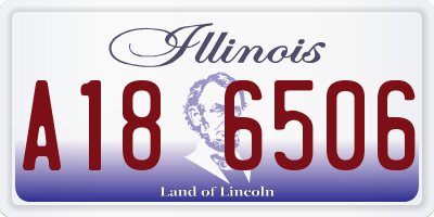 IL license plate A186506