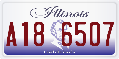 IL license plate A186507