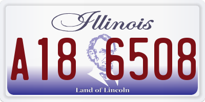 IL license plate A186508