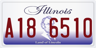 IL license plate A186510
