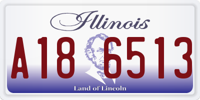 IL license plate A186513