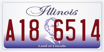 IL license plate A186514