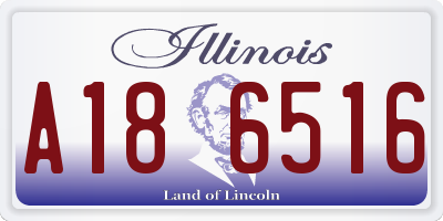 IL license plate A186516