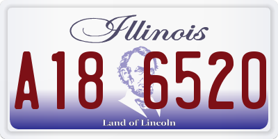 IL license plate A186520