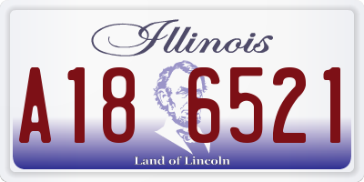 IL license plate A186521