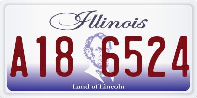 IL license plate A186524