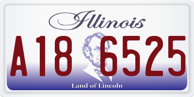 IL license plate A186525