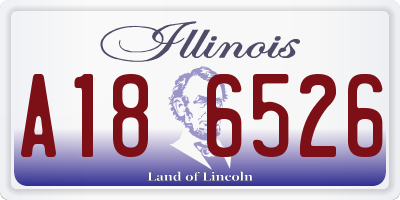 IL license plate A186526