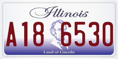 IL license plate A186530