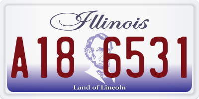 IL license plate A186531