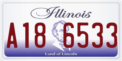 IL license plate A186533