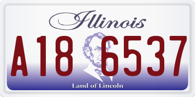 IL license plate A186537