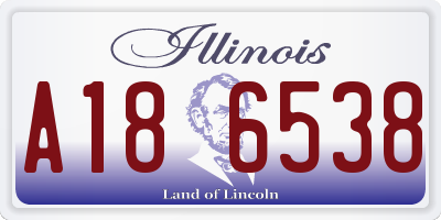 IL license plate A186538