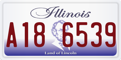 IL license plate A186539