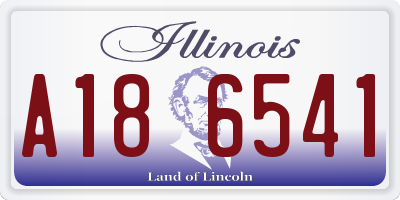 IL license plate A186541