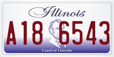 IL license plate A186543