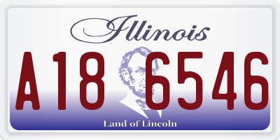 IL license plate A186546