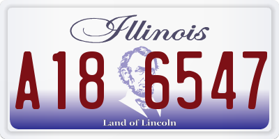 IL license plate A186547