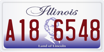 IL license plate A186548