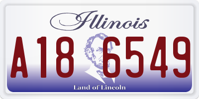 IL license plate A186549