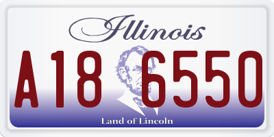 IL license plate A186550
