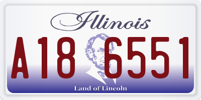 IL license plate A186551