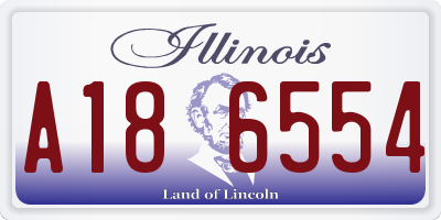 IL license plate A186554