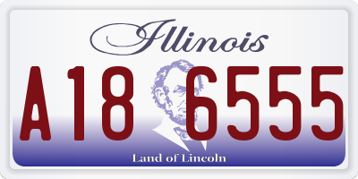 IL license plate A186555