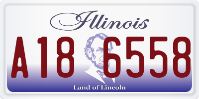 IL license plate A186558