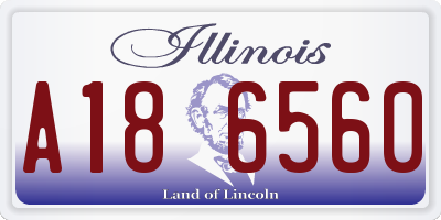 IL license plate A186560