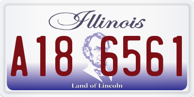 IL license plate A186561