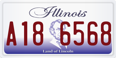 IL license plate A186568